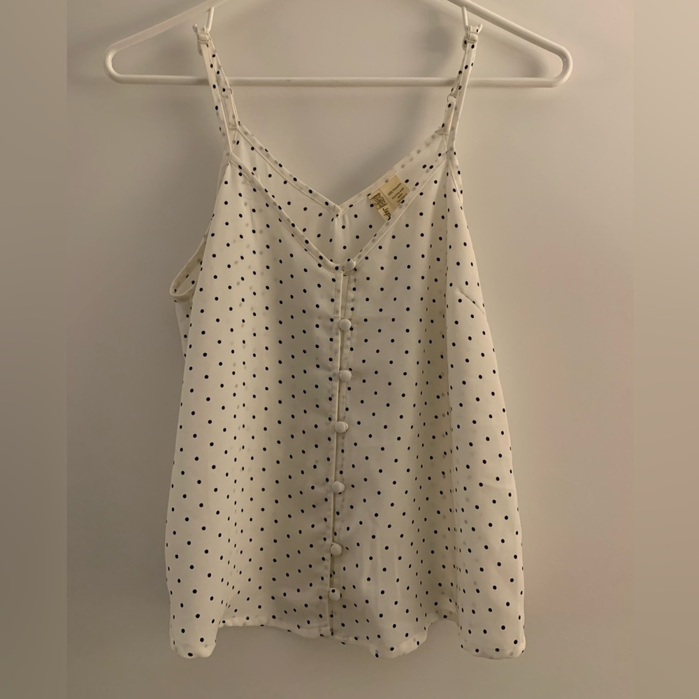 Polka dot tank top